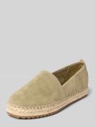 Marc O'Polo Espadrilles aus echtem Leder in Khaki, Größe 37