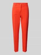 Cambio Skinny Fit Stoffhose mit Bügelfalten Modell 'STELLA' in Rot, Gr...