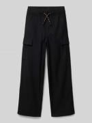 s.Oliver RED LABEL Relaxed Fit Cargohose aus reiner Baumwolle in Black...