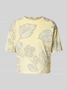 JAKE*S STUDIO WOMAN T-Shirt mit geripptem Rundhalsausschnitt in Pastel...