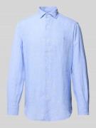 Polo Ralph Lauren Custom Fit Leinenhemd mit Haifischkragen in Hellblau...