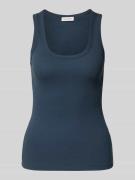 Marc O'Polo Slim Fit Tank Top aus Baumwoll-Mix in Marine, Größe S