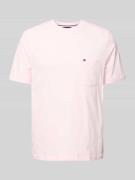 Tommy Hilfiger Regular Fit T-Shirt aus reiner Baumwolle in Pink, Größe...