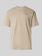 Marc O'Polo Relaxed Fit T-Shirt aus reinevr Baumwolle in Sand, Größe L