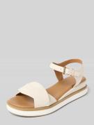 INUOVO Sandalette aus Leder mit glatter Sohle in Offwhite, Größe 40