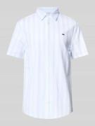 Tommy Jeans Regular Fit Freizeithemd aus Baumwoll-Leinen-Mix in Hellbl...