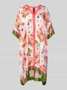 Marc Cain Knielanges Kleid mit durchgehender Knopfleiste in Koralle, G...