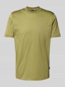 BOSS T-Shirt mit geripptem Rundhalsausschnitt Modell 'Tessler' in Lind...