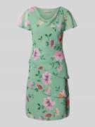 Christian Berg Cocktail Knielanges Cocktailkleid mit Wasserfall-Aussch...