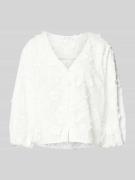 Christian Berg Woman Regular Fit Bluse mit 3/4-Arm in Offwhite, Größe ...