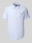 Tommy Jeans Regular Fit Freizeithemd aus Baumwoll-Leinen-Mix in Hellbl...