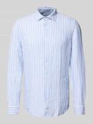 SEIDENSTICKER Slim Fit Leinenhemd aus reinem Leinen mit Kentkragen in ...