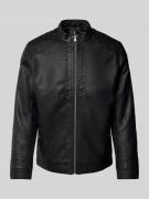 Tom Tailor Jacke in Leder-Optik in Black, Größe L