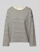 Armedangels Pullover mit Streifenmuster Modell 'FRANKAA' in Black, Grö...