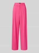 s.Oliver BLACK LABEL Relaxed Fit Anzughose aus Crêpe in Pink, Größe 40...