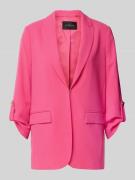 s.Oliver BLACK LABEL Regular Fit Longblazer mit 3/4-Ärmeln in Pink, Gr...