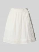 Vila Knielanger Rock mit elastischem Bund Modell 'TUTTY' in Weiss, Grö...