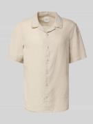 CK Calvin Klein Regular Fit Freizeithemd aus Leinen-Baumwoll-Mix in Be...
