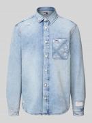 Tommy Jeans Regular Fit Jeanshemd aus reiner Baumwolle in Hellblau, Gr...