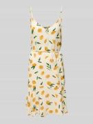 Pieces Tailliertes Minikleid mit Taillenband Modell 'NYA' in Offwhite,...