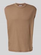 REVIEW Tanktop mit Strukturmuster in Mud, Größe L