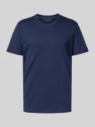 Christian Berg Men T-Shirt mit geripptem Rundhalsausschnitt in Marine,...