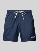 HUGO Badehose mit elastischem Bund Modell 'HAITI' in Marine, Größe S