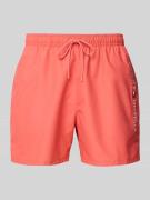 Tommy Hilfiger Regular Fit Badeshorts mit Tunnelzug in Koralle, Größe ...