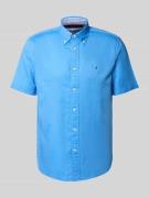 Tommy Hilfiger Regular Fit Freizeithemd aus Baumwoll-Leinen-Mix in Roy...