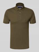 Tommy Hilfiger Slim Fit Poloshirt aus Baumwoll-Elasthan-Mix in Oliv, G...