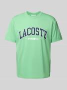 Lacoste T-Shirt mit Label-Print in Hellgruen, Größe L