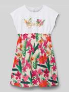 Guess Minikleid mit Label-Print in Pink, Größe 104
