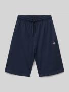 CHAMPION Regular Fit Sweatshorts mit Logo-Print in Marine, Größe 140