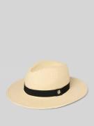 BOSS Strohhut mit Label-Applikation Modell 'Ysabel' in Offwhite, Größe...
