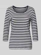 Christian Berg Woman T-Shirt mit 3/4-Arm und Rundhalsausschnitt in Dun...