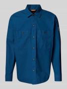 BOSS Orange Regular Fit Hemdjacke mit Brusttaschen Modell 'Locky' in B...