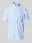 Jake*s Slim Fit Kurzarmhemd in kurzärmeligem Design in Bleu, Größe 41/...