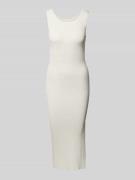Guess Midikleid aus Viskose-Mix Modell 'JIULIA' in Offwhite, Größe S
