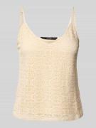 Vero Moda Comfort Fit Trägertop mit Spitze Modell 'MAYA' in Offwhite, ...