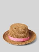 JOOP! Strohhut mit Lochstickerei Modell 'Aurora' in Pink, Größe 1