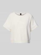 BOSS Orange Sweatshirt mit gerippten Abschlüssen Modell 'Emsa' in Offw...