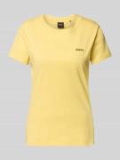 BOSS Orange T-Shirt mit Label-Stitching Modell 'Esogo' in Gelb, Größe ...