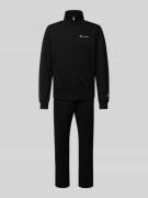 CHAMPION Sweatanzug mit Label-Print in Black, Größe S