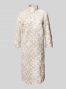 Christian Berg Woman Knielanges Kleid aus reinem Leinen in Beige, Größ...