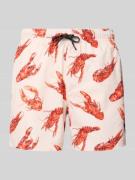 Jack & Jones Regular Fit Badeshorts mit Gesäßtasche Modell 'MAUI' in O...