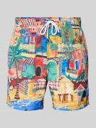 Shiwi Regular Fit Badehose mit Label-Patch Modell 'NICK' in Blau, Größ...