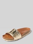 Verbenas Sandalen mit Dornschließe Modell 'REIKO' in Gold, Größe 37