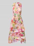 Adrianna Papell Cocktailkleid mit Umlegekragen und V-Ausschnitt in Pin...