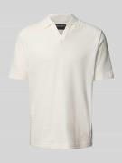 Marc O'Polo Regular Fit Poloshirt aus Baumwoll-Elasthan-Mix in Offwhit...