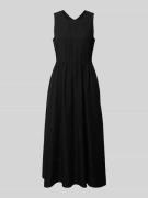 Marc O'Polo A-Linien-Kleid aus Lyocell-Leinen-Mix in BLACK, Größe 42
